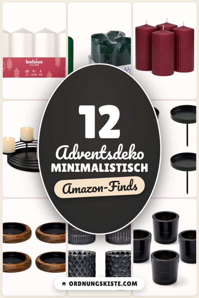 Adventsdeko minimalistisch: 12 Amazon-Finds, klar und gemütlich
