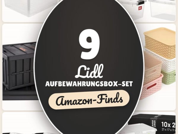 Lidl Aufbewahrungsbox-Set: 9 Amazon-Finds, stapeln & sortieren