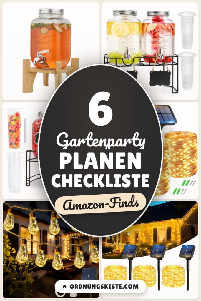 Gartenparty planen Checkliste: 6 Amazon-Finds, alles parat