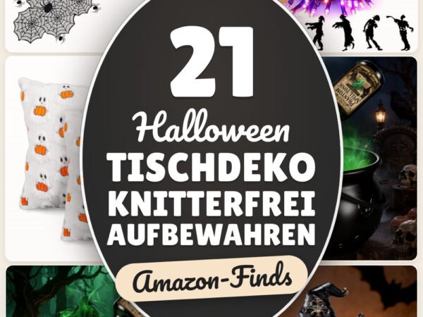 Halloween Tischdeko Knitterfrei aufbewahren: 21 Amazon-Finds