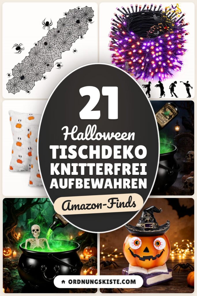 Halloween Tischdeko Knitterfrei aufbewahren: 21 Amazon-Finds