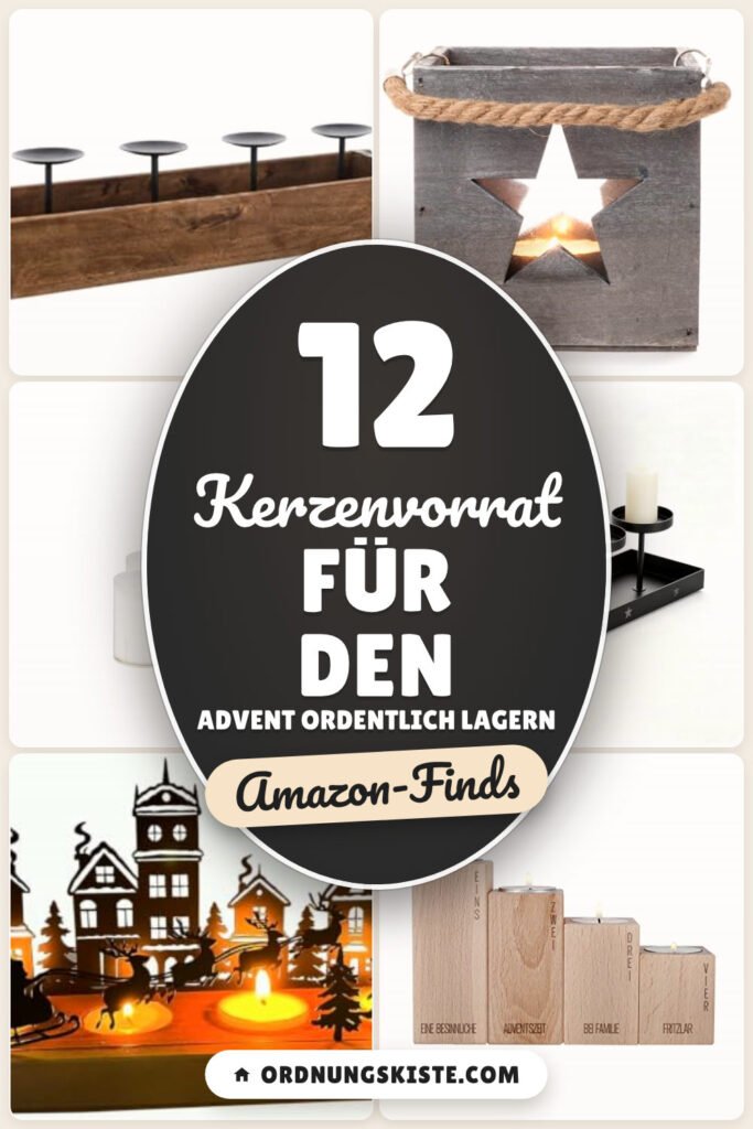 Kerzenvorrat für den Advent ordentlich lagern: 12 Amazon-Finds