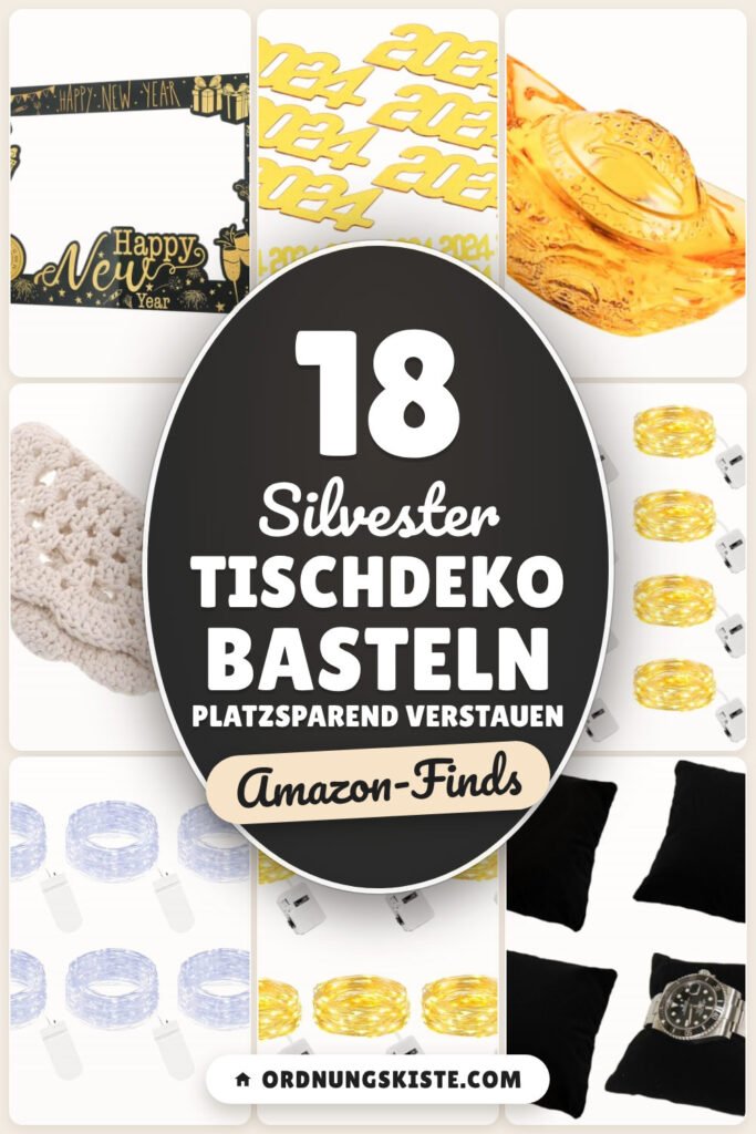 Silvester Tischdeko basteln platzsparend verstauen: 18 Amazon-Finds