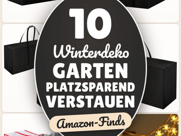 Winterdeko Garten platzsparend verstauen: 10 Amazon-Finds