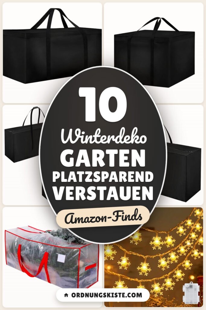Winterdeko Garten platzsparend verstauen: 10 Amazon-Finds