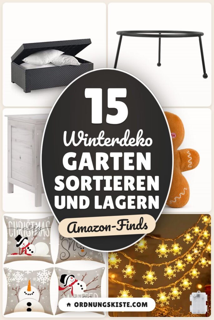 Winterdeko Garten sortieren und lagern: 15 Amazon-Finds