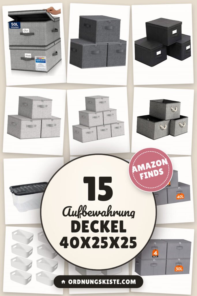 Aufbewahrung Deckel 40x25x25: 15 Amazon-Finds, die sich wirklich lohnen