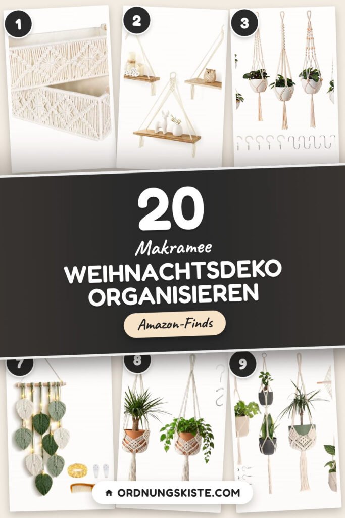 Makramee Weihnachtsdeko organisieren: 20 Amazon-Finds