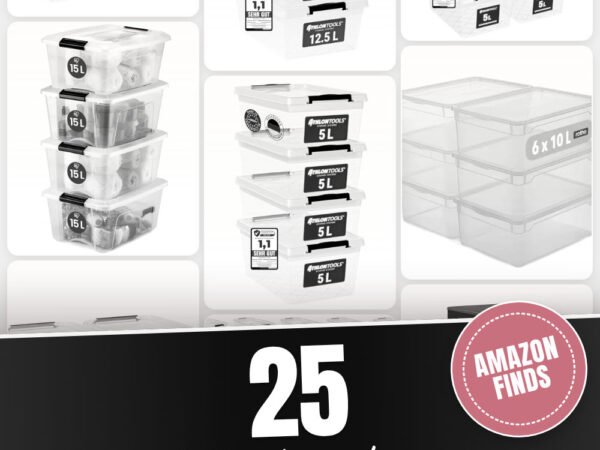 Aufbewahrungsboxen mit Deckel: 25 Amazon-Finds, die jeder braucht