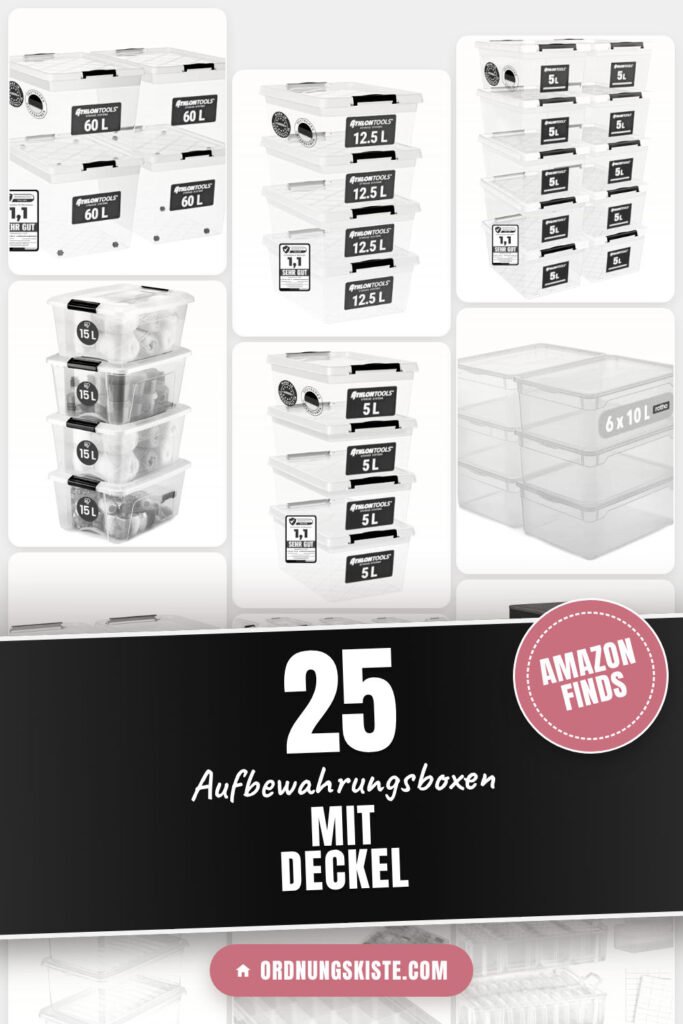 Aufbewahrungsboxen mit Deckel: 25 Amazon-Finds, die jeder braucht