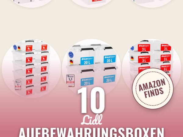 Lidl Aufbewahrungsboxen mit Deckel: 10 Amazon-Finds, die du lieben wirst