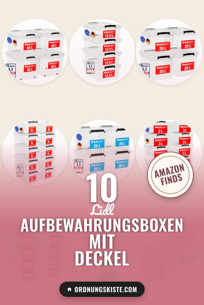 Lidl Aufbewahrungsboxen mit Deckel: 10 Amazon-Finds, die du lieben wirst