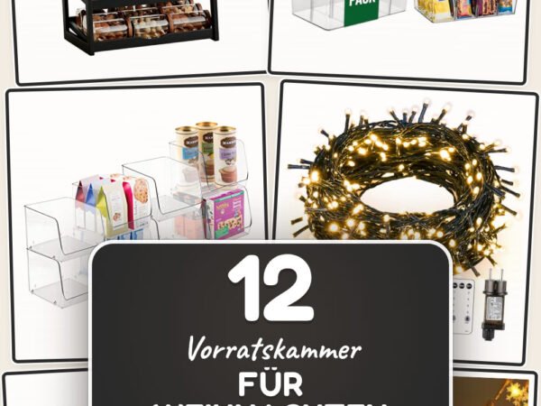 Vorratskammer für Weihnachten organisieren: 12 Amazon-Finds