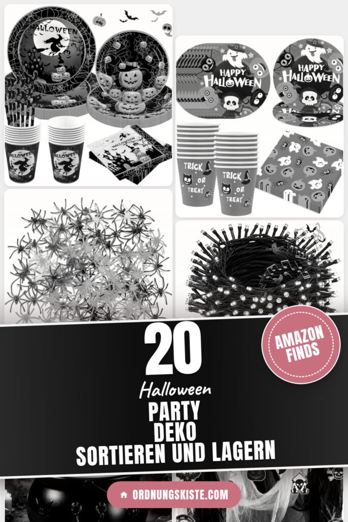 Halloween Party Deko sortieren und lagern: 20 Amazon-Finds
