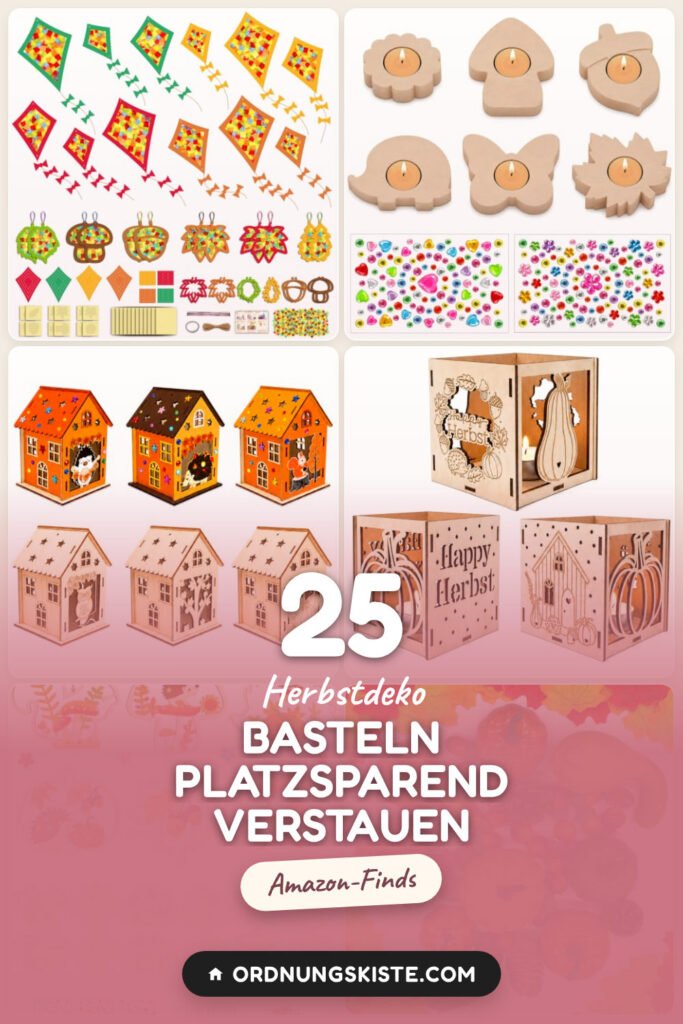 Herbstdeko basteln platzsparend verstauen: 25 Amazon-Finds