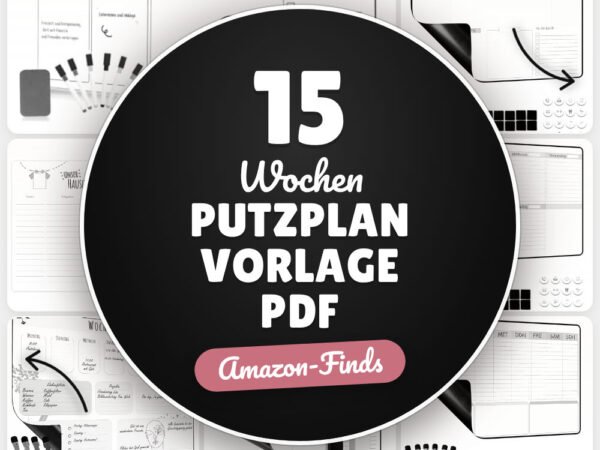 Wochen Putzplan Vorlage PDF: 15 Amazon-Finds