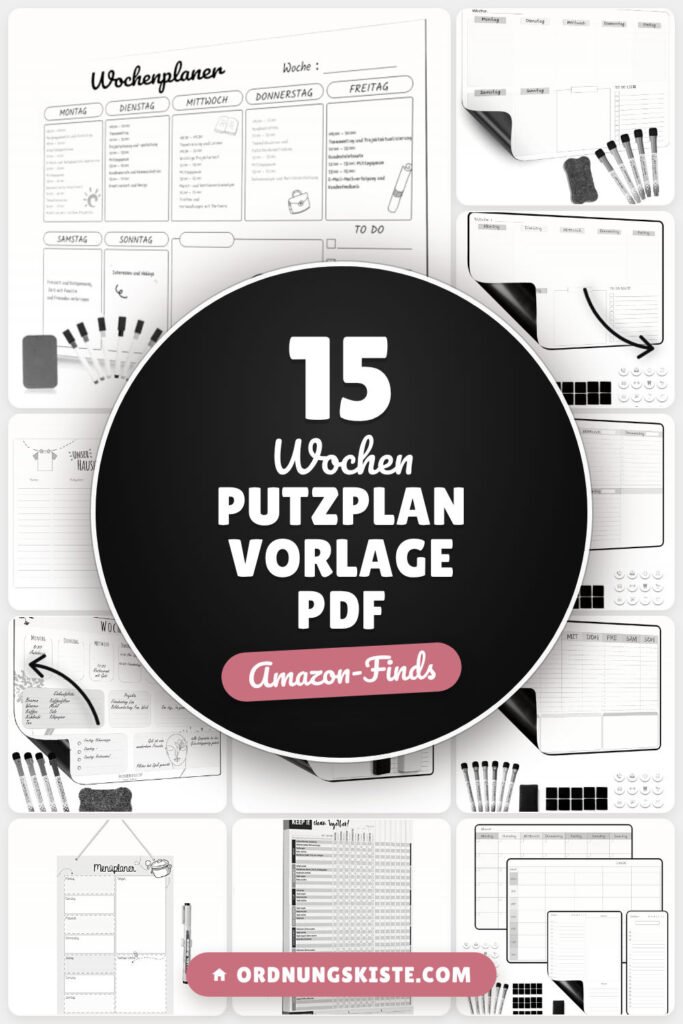 Wochen Putzplan Vorlage PDF: 15 Amazon-Finds