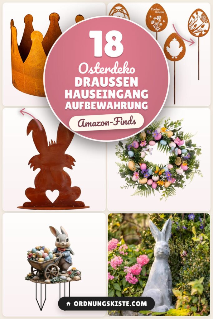 Osterdeko draußen Hauseingang Aufbewahrung: 18 Amazon-Finds