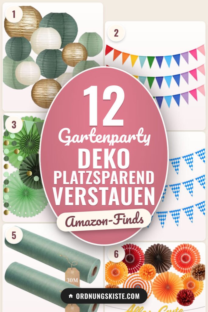 Gartenparty Deko platzsparend verstauen: 12 Amazon-Finds, die jeder braucht