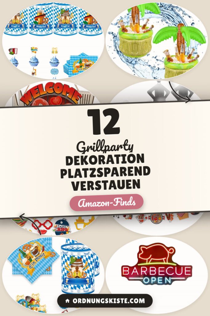 Grillparty Dekoration platzsparend verstauen: 12 Amazon-Finds