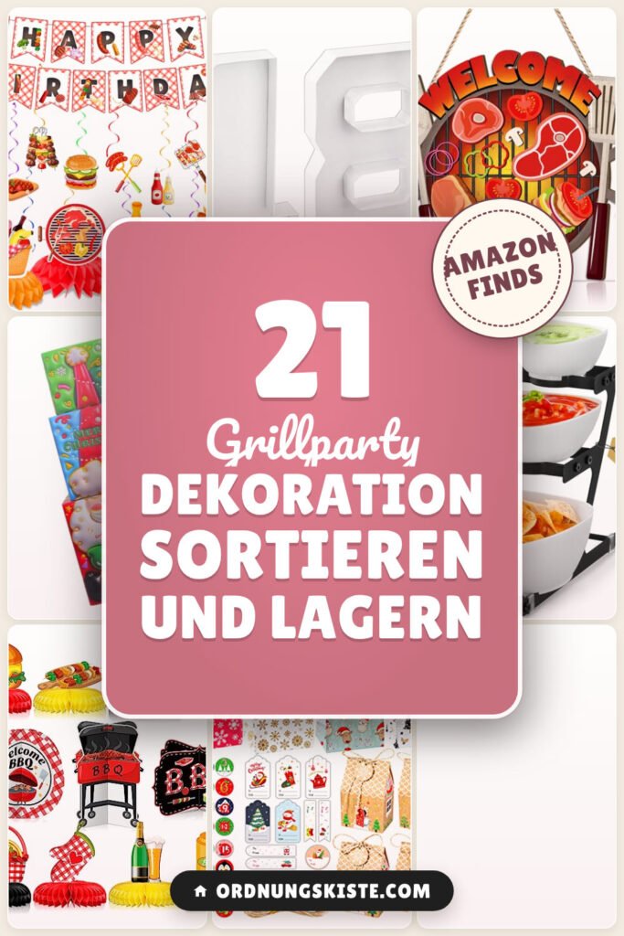 Grillparty Dekoration sortieren und lagern: 21 Amazon-Finds