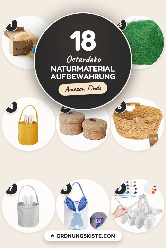 Osterdeko Naturmaterial Aufbewahrung: 18 Amazon-Finds