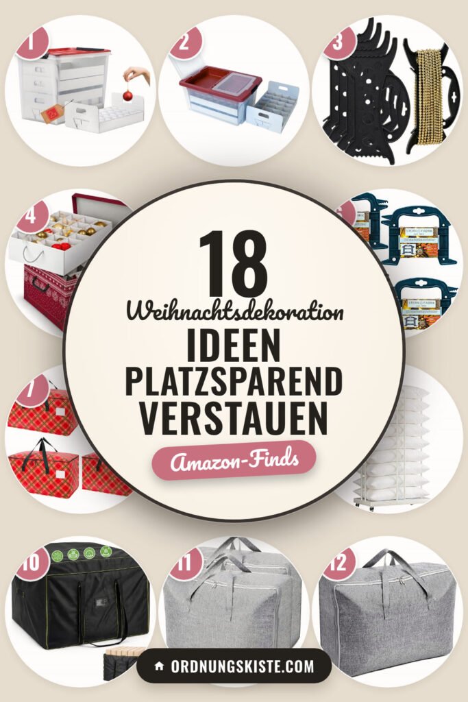 Weihnachtsdekoration Ideen platzsparend verstauen: 18 Amazon-Finds
